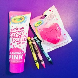 CRAYOLA Bathtub Fingerpaints + Bath Bomb Ⓜ️